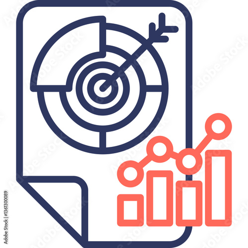 Data Accuracy line color icon