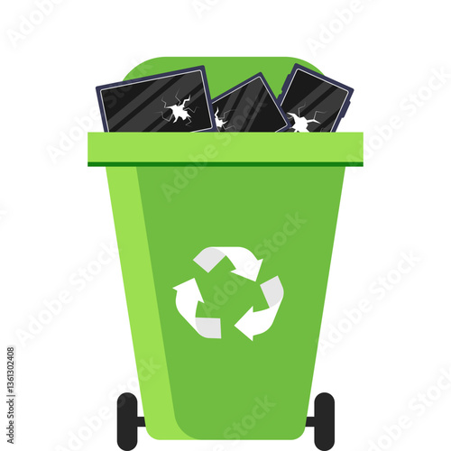 E Waste Trash Bin