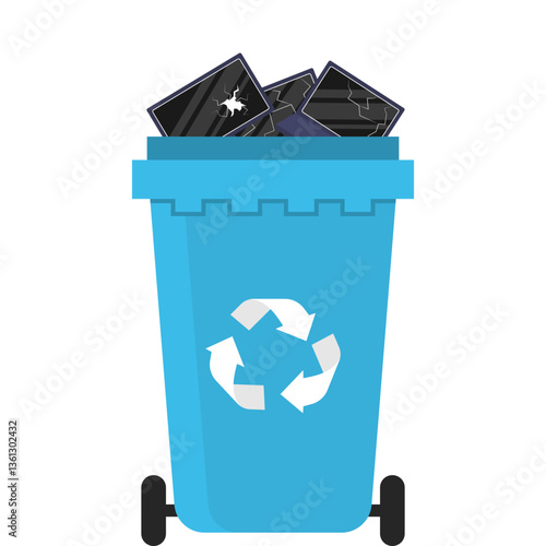E Waste Trash Bin