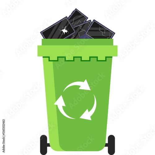 E Waste Trash Bin