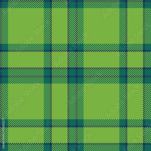 Modern Neon Marine Seamless Tartan Textile Design Variant 1645