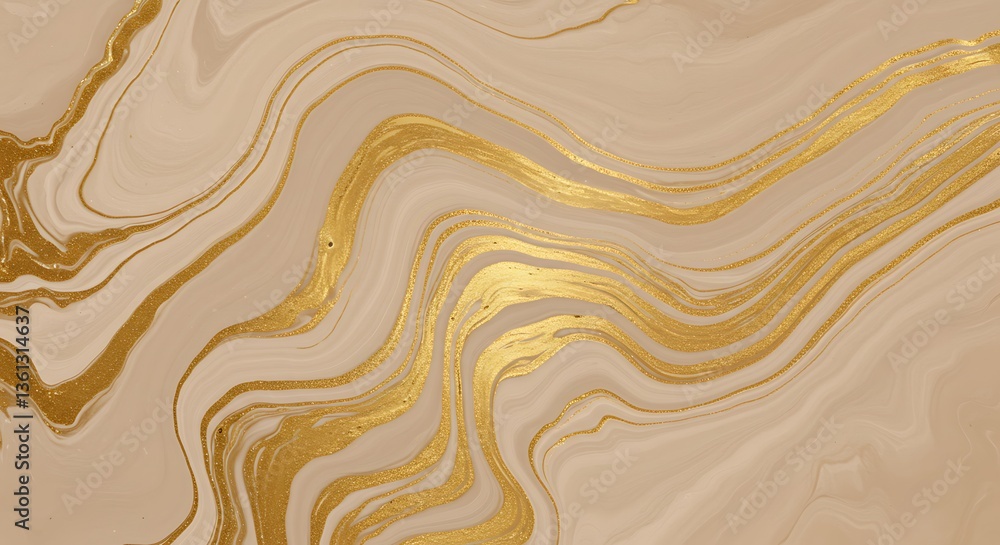 Luxury Fluid Abstract Background with Gold Foil and Marble Texture Luxury Fluid Abstract Background with Gold Foil and Marble Texture