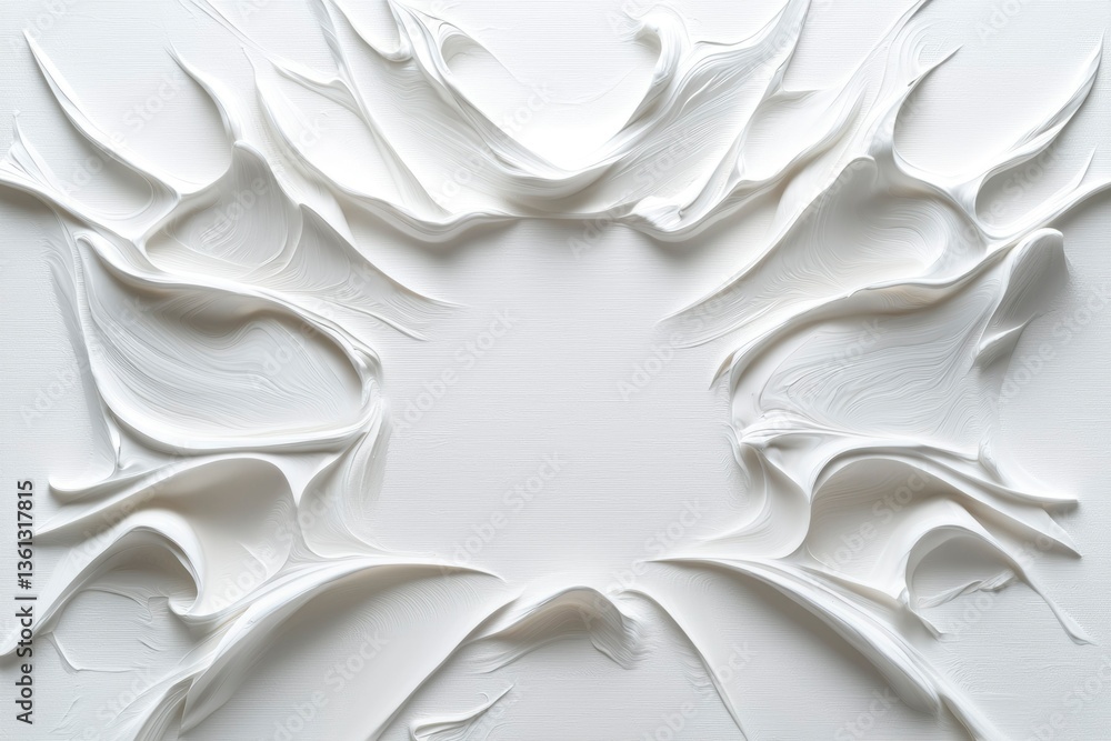 Fototapeta premium Abstract white textured design