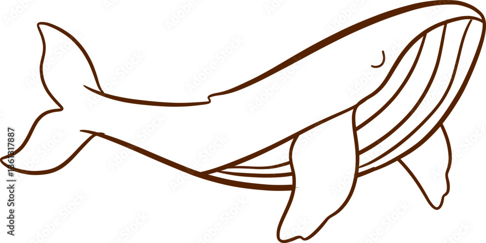 Obraz premium doodle whale, Hand drawn sketch vector illustration of whales . Sperm whale, humpback whale, beluga, orca. Monochrome ink drawing, imitation of engraving., Hand-Drawn Doodle cute Whale 
