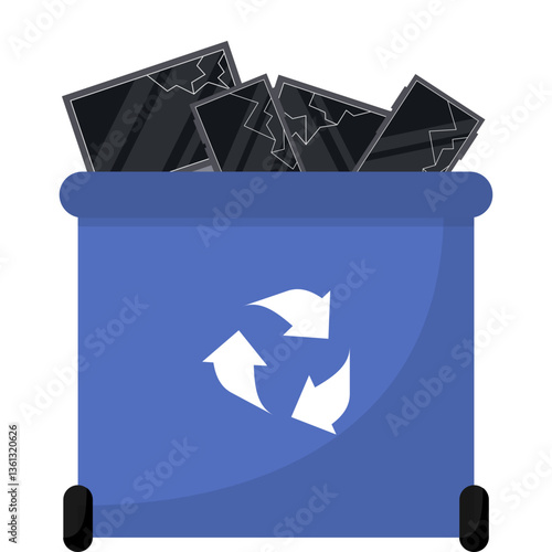 E Waste Trash Bin