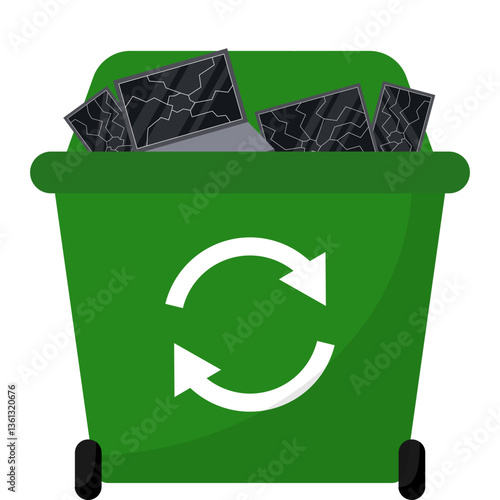 E Waste Trash Bin