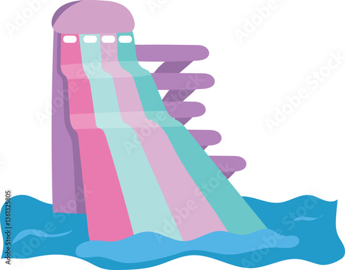 Water slide illustration