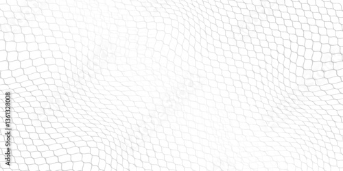 Curved net pattern. Seamless design for sportswear or equipment like soccer goals, volleyball nets, basketball hoops, hockey nets, and athletic gear.