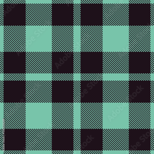 Modern Seamless Tartan in Dark Pale Teal tones Textile Design Variant 1882