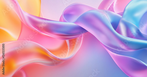 Wallpaper Mural Abstract Light Ribbon Background Torontodigital.ca