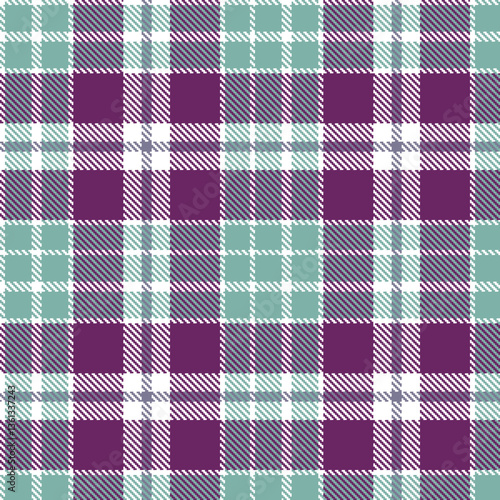 Modern Dusty White Seamless Tartan Textile Design Variant 2007