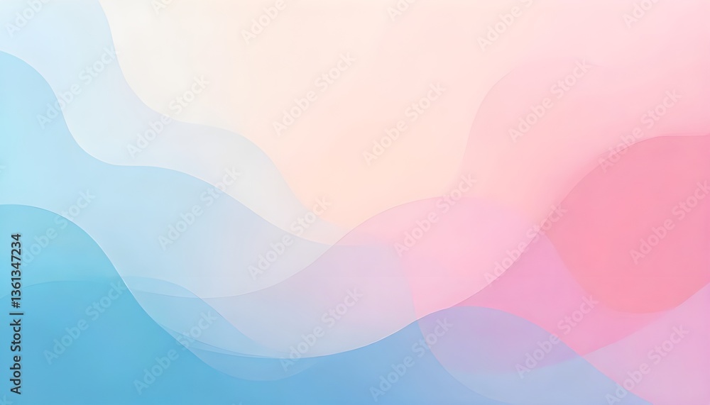 Abstract wellness concept with soft pastel gradients, representing a calm and balanced lifestyle for World Health Day Abstract wellness concept with soft pastel gradients, representing a calm and balanced lifestyle for World Health Day