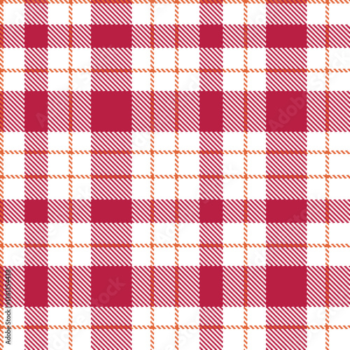 Modern Warm White Seamless Tartan Textile Design Variant 2207