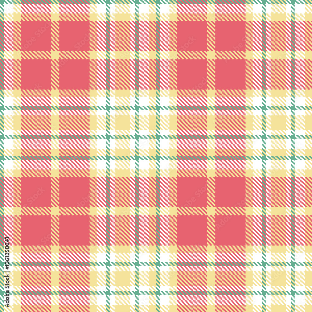 custom made wallpaper toronto digitalVivid White Seamless Tartan with Bright Light Tan accents Textile Design