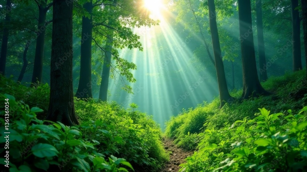 Obraz premium path in the wild jungle