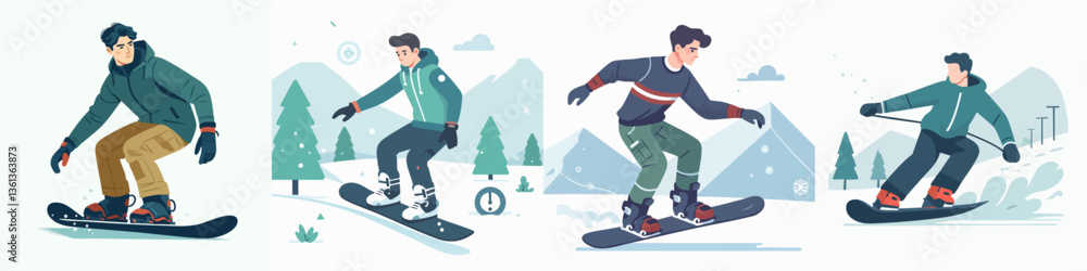 vector collection of an ice skater vector collection of an ice skater