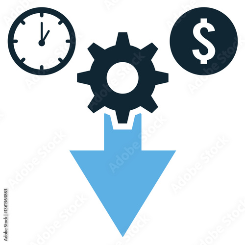 Bootstrapping icon vector representing self-funded business growth, financial independence, and startup innovation. Ideal for entrepreneurship, investment, and success.