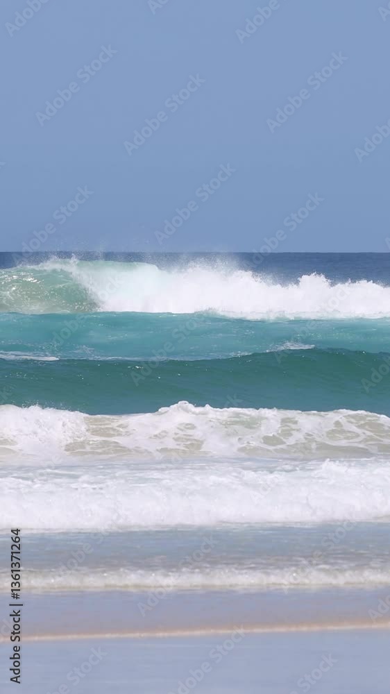 Serene Ocean Waves Crashing Serene Ocean Waves Crashing