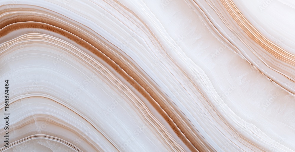 Obraz premium Abstract marble texture with warm tones and smooth flowing lines