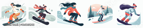 vector collection of an ice skater