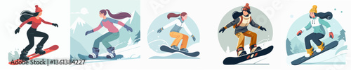 vector collection of an ice skater