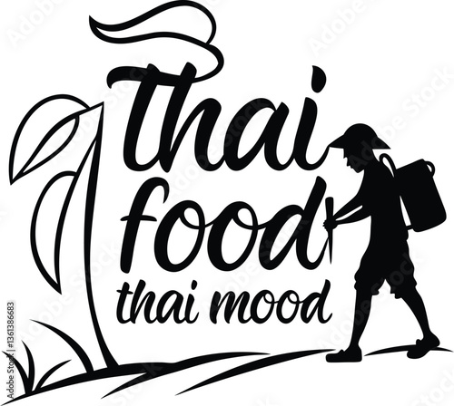 Bold Thai Food Designs Vectors, Icons, and Vintage TShirt Graphics