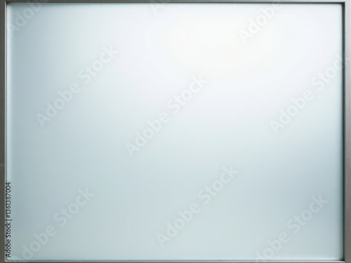 "Stunning Clear Frosted Glass Surface with Bright Neutral Lighting for Placement Product"