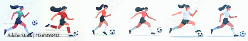 vector collection of a sports athlete