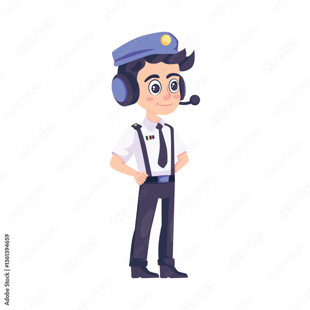 Air Traffic Controller Vector Style illustration. Eps 10 File Air Traffic Controller Vector Style illustration. Eps 10 File