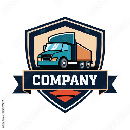 Truck company logo design