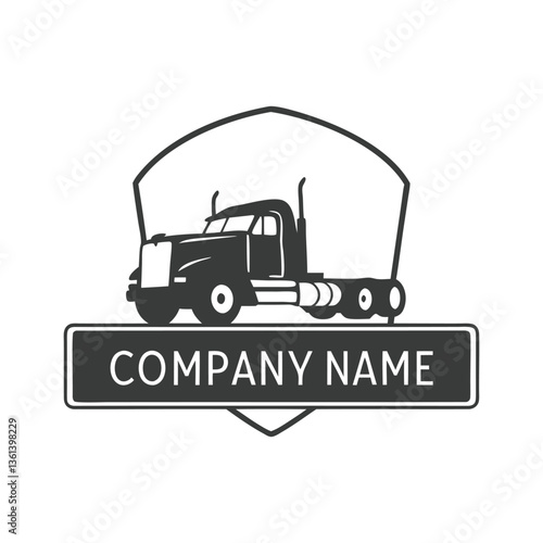 Truck company logo design