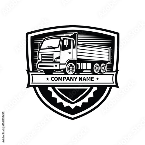 Truck company logo design