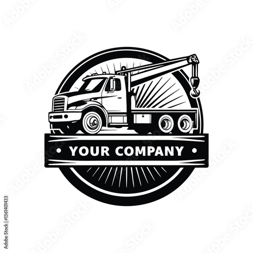 Truck company logo design