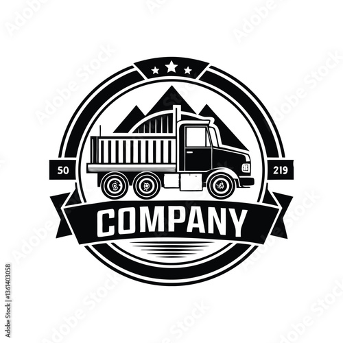 Truck company logo design