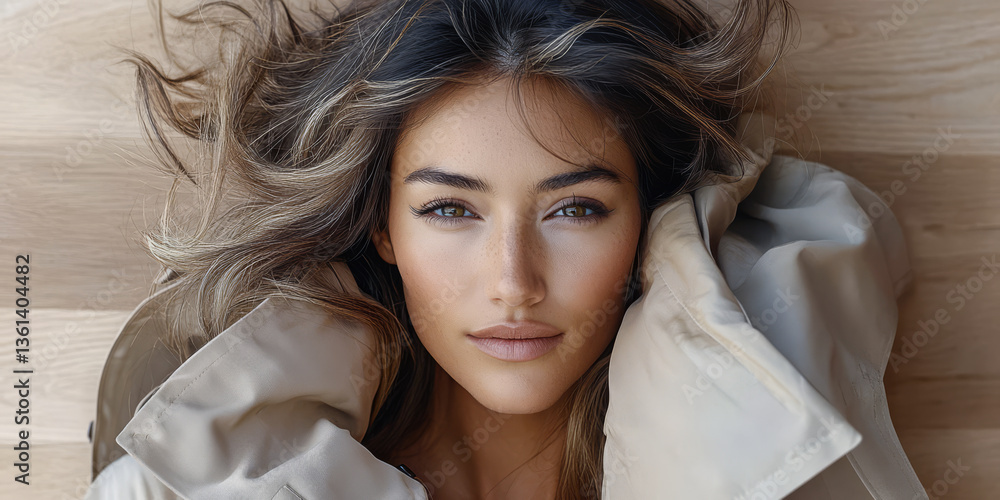 Captivating portrait of a woman in a cozy setting with natural light and soft colors Captivating portrait of a woman in a cozy setting with natural light and soft colors