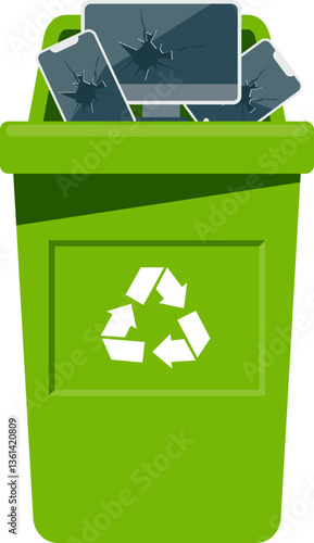 E Waste Trash Bin