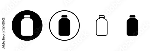 Bottle icon logo design. bottle sign and symbol