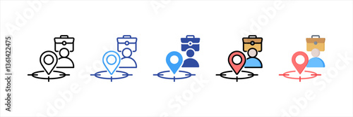 Job Position Multi Style Icon Set