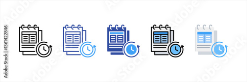 Planning Multi Style Icon Set
