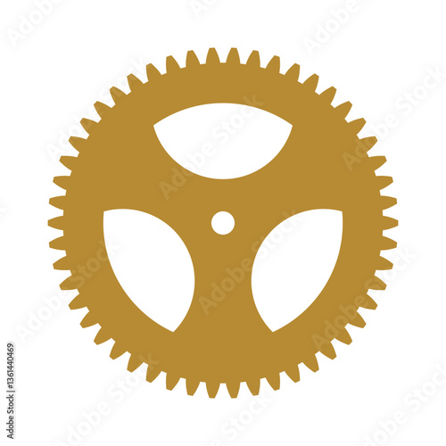 Gear shape icon. Vector sign. Engineering symbol
