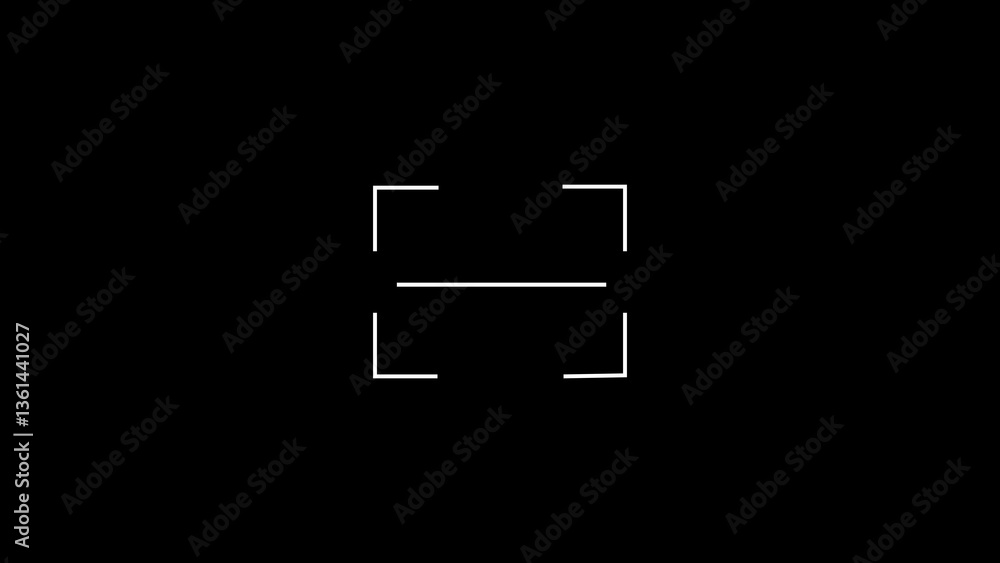 Scan QR code to loop gray color 4k illustration on black background. Scan QR code to loop gray color 4k illustration on black background.