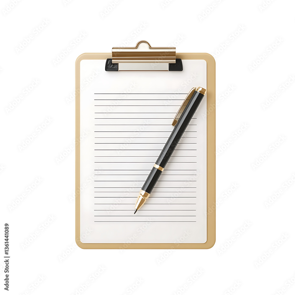 A brown colour wooden clipboard with pen Transparent PNG, A brown colour wooden clipboard with pen Transparent PNG,