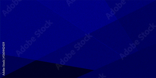 Latar belakang pola abstrak biru tua gelap. Bentuk geometris. Garis segitiga sudut lipatan poligon berlian 3D. Gradien warna ombre. Kebisingan butiran kasar. Bayangan terang. Kilauan matte. Minimal.