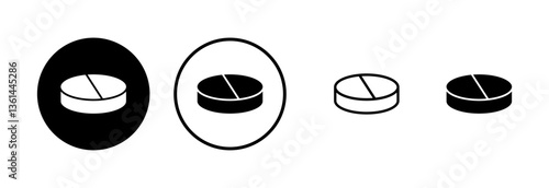 Pills icon logo design. capsule icon. Drug sign and symbol