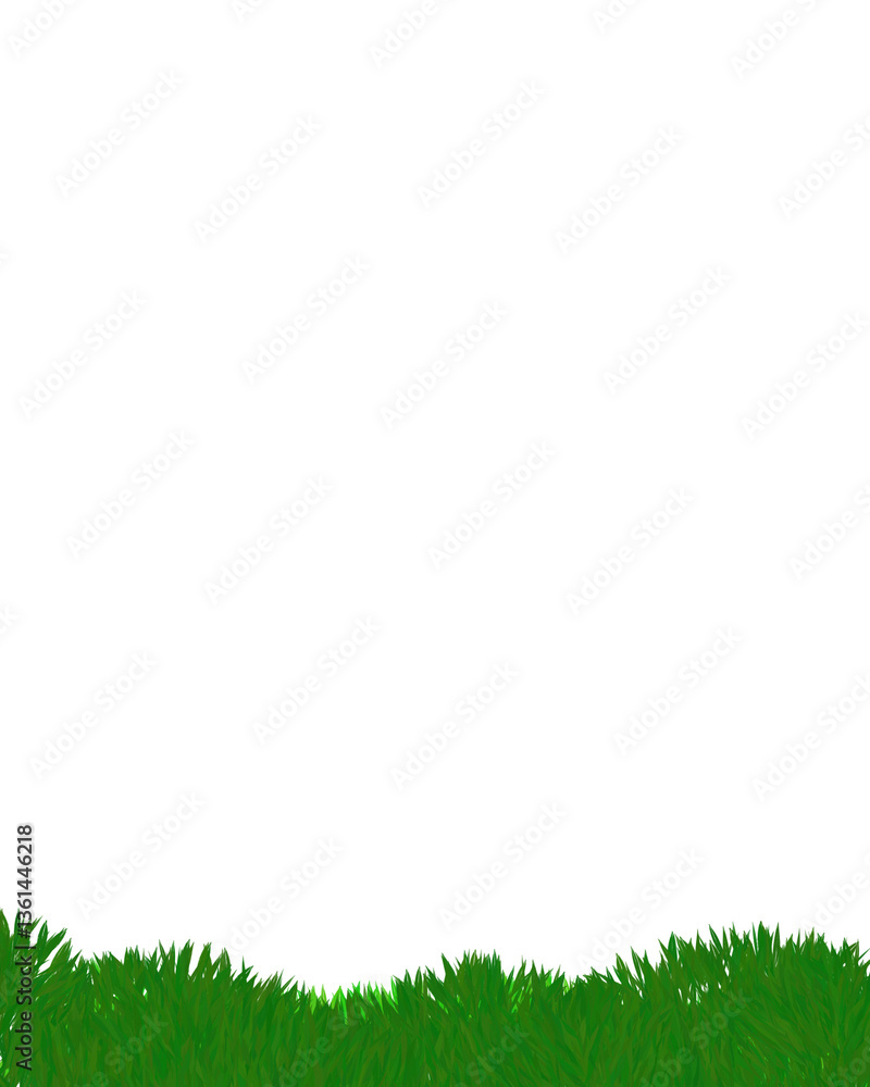 Obraz premium green grass border