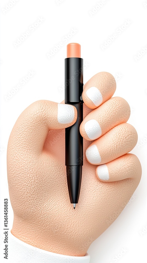 Obraz premium hand with nail polish