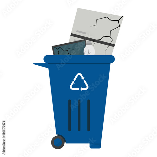E Waste Trash Bin