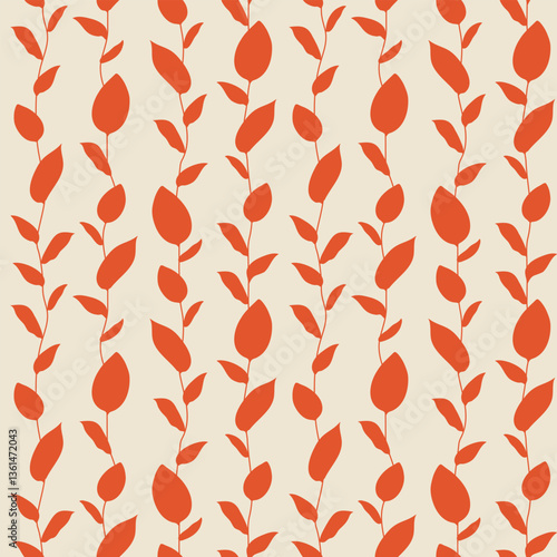 Orangeade Leaves Seamless