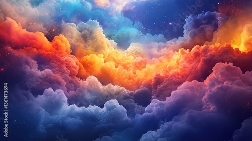 sunset in the sky