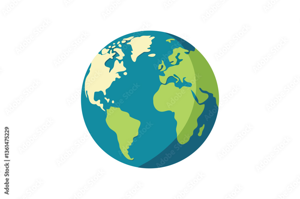 earth globe on white earth globe on white